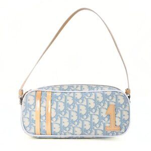 Blue Dior Trotter Pouch Shoulder Bag